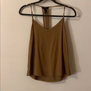 Open lace back top